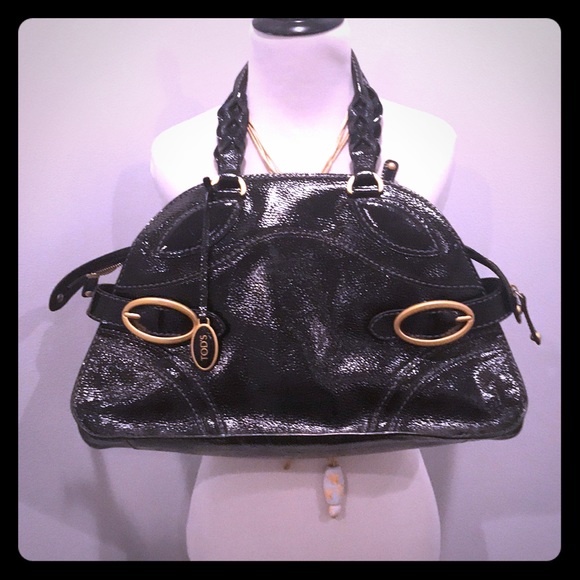 tod's patent leather bag